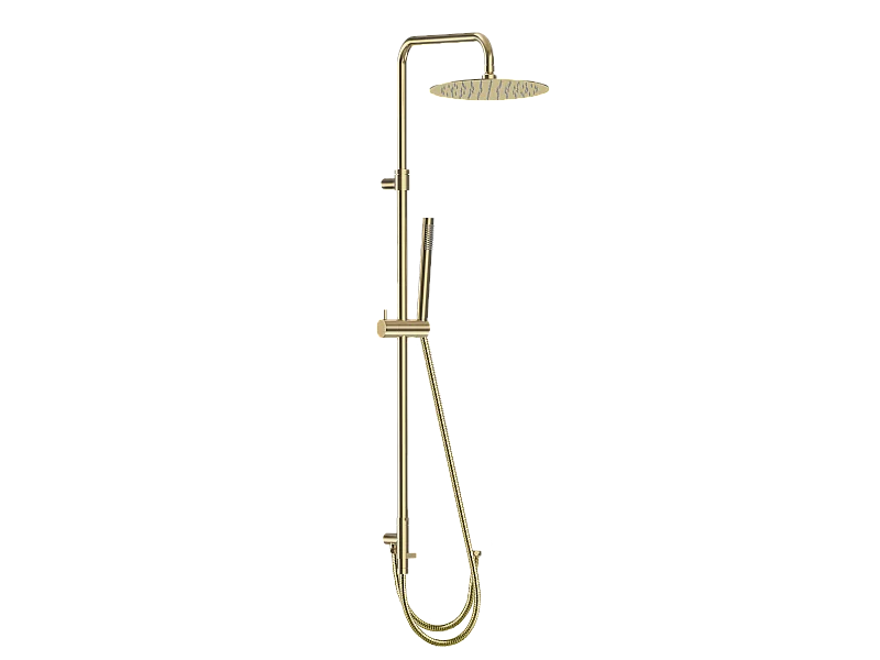 Luisa II colonna doccia senza miscelatore oro spazzolato Essebagno