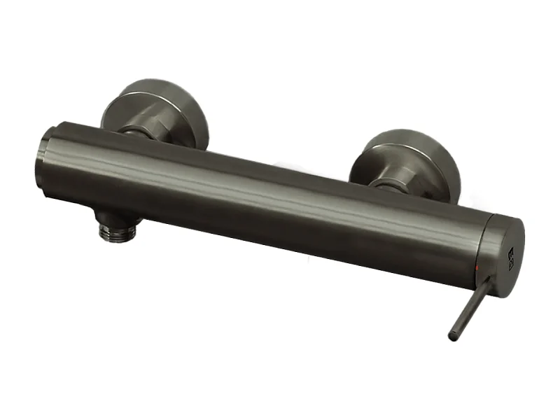 Luisa misturador de duche mecânico Cinza metálico Essebagno