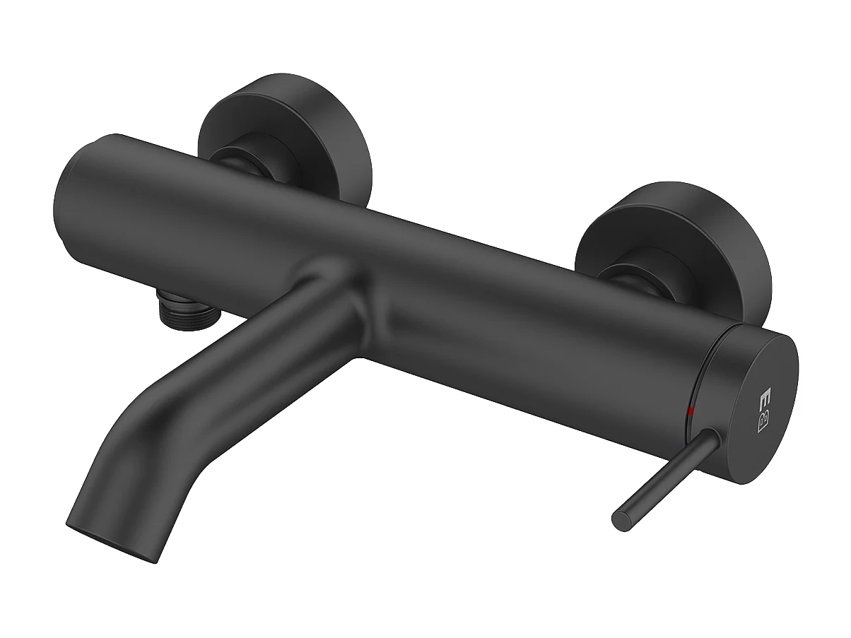 Luisa Mechanische Wannenarmatur schwarz Essebagno