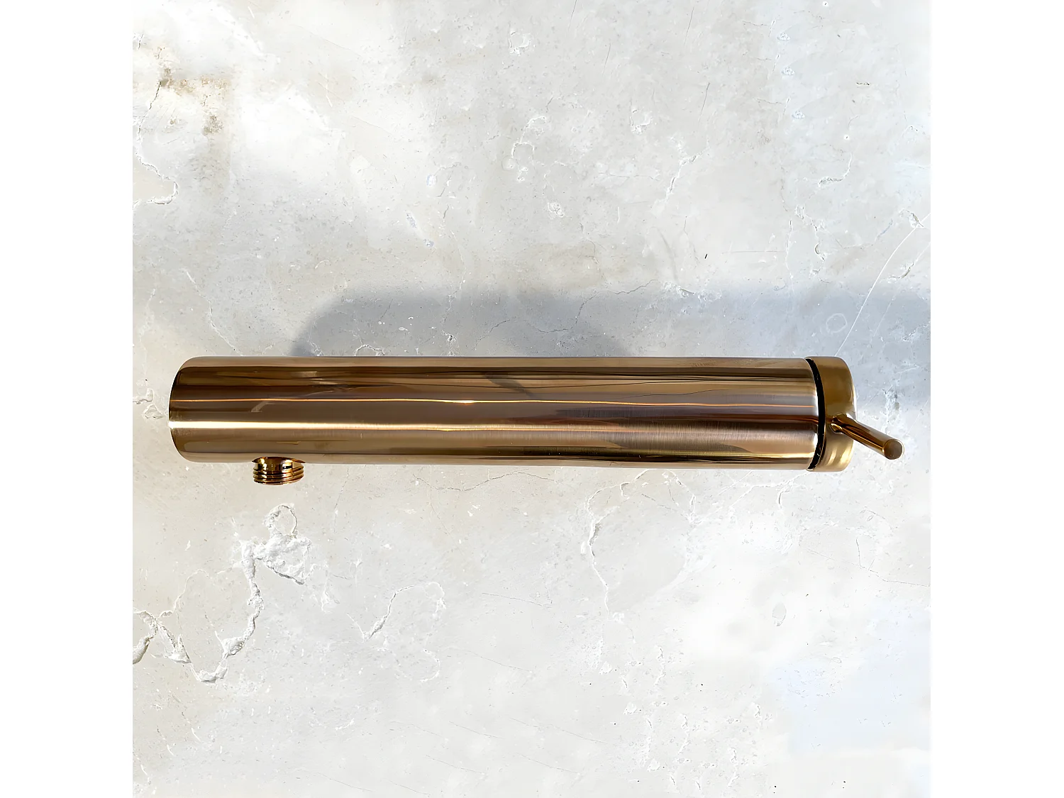 Luisa mechanische Duscharmatur in gebürstetem Kopfer Essebagno