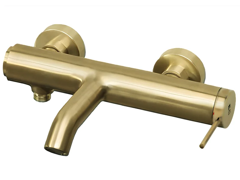 Luisa Mechanische Wannenarmatur gebürstetes Gold Essebagno