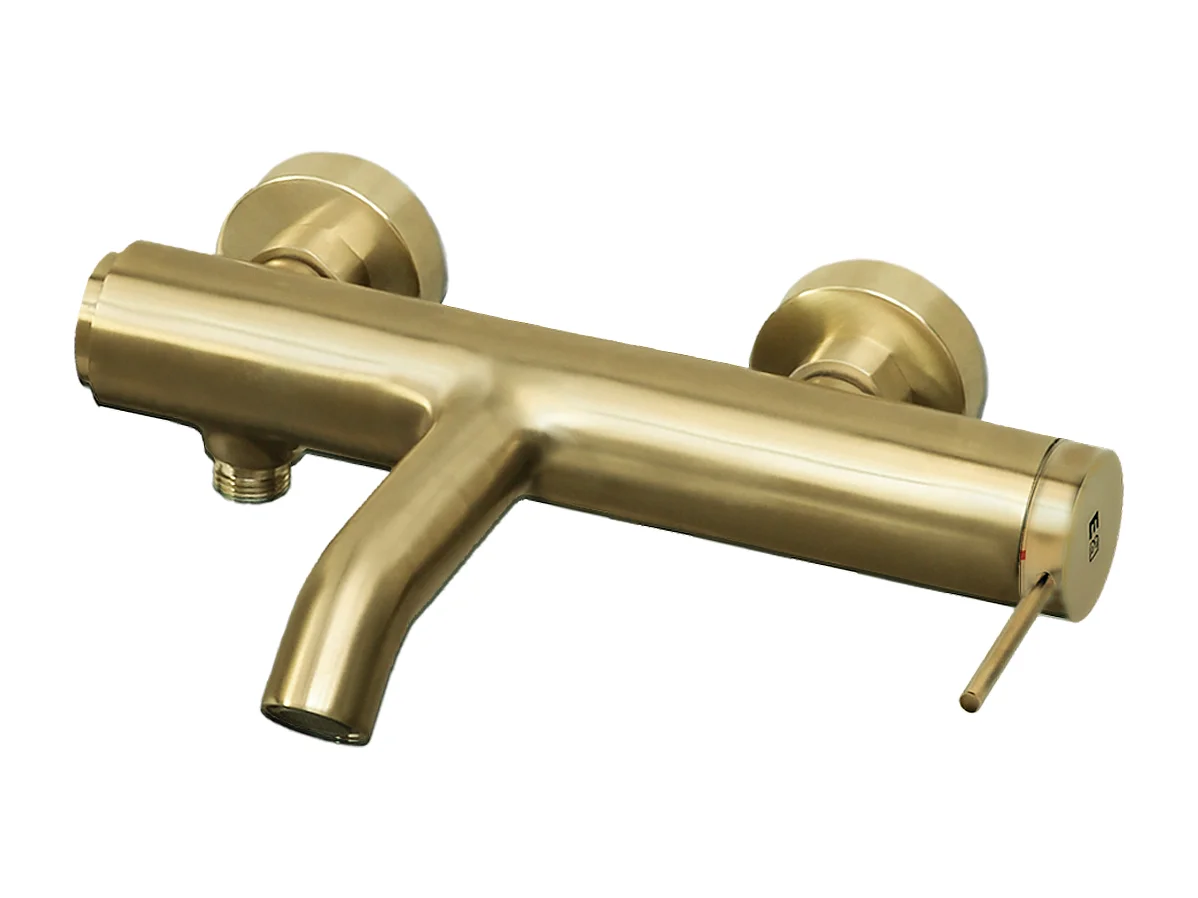 Luisa Mechanische Wannenarmatur gebürstetes Gold Essebagno