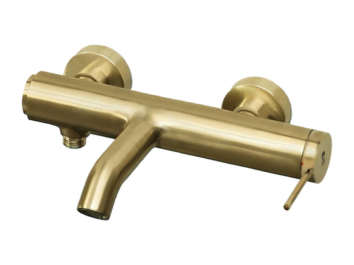 Luisa mitigeur bain-douche mécanique or brossé - Essebagno