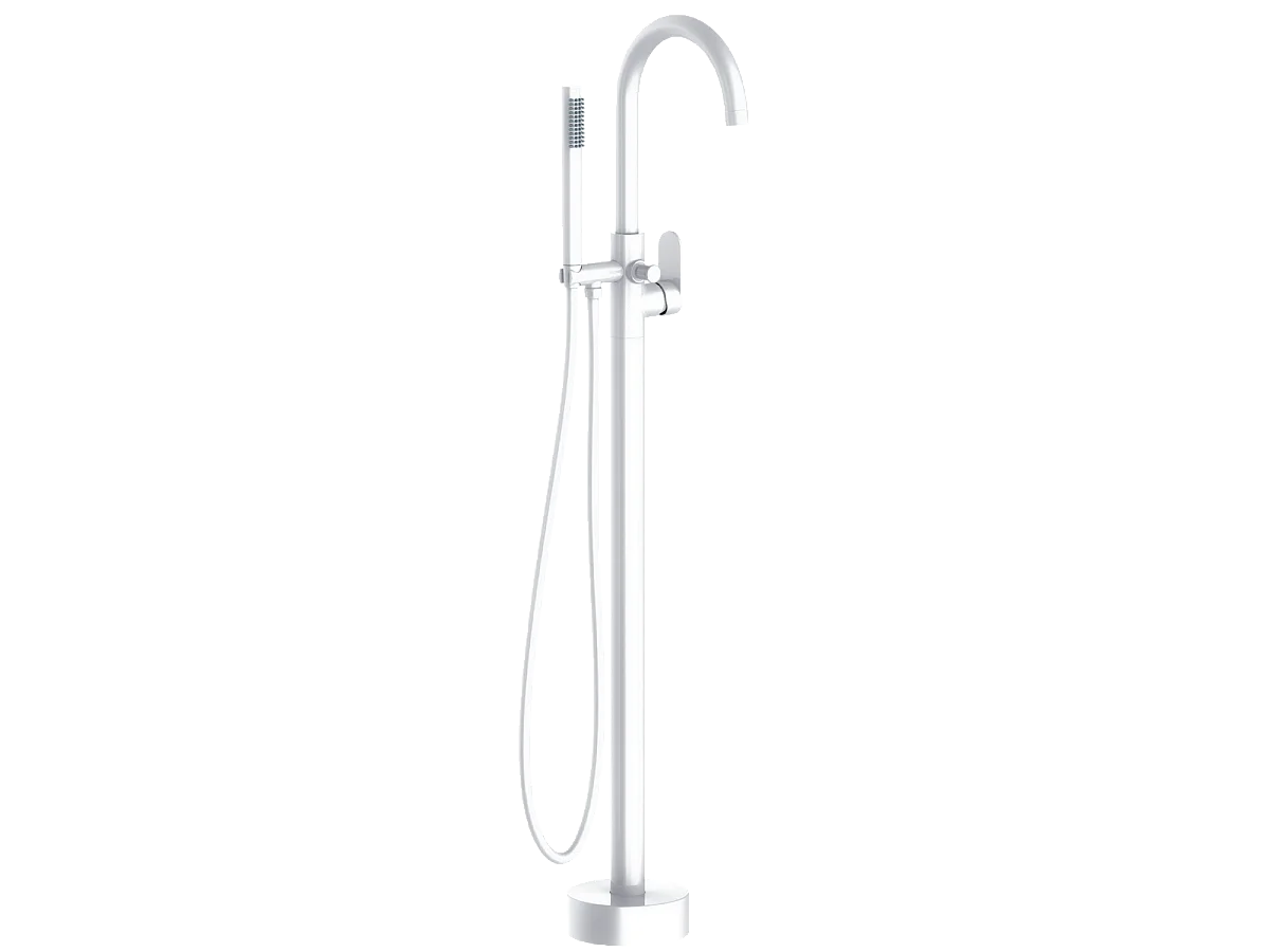 Charme II Columna de suelo mecánica para bañera independiente blanco Essebagno