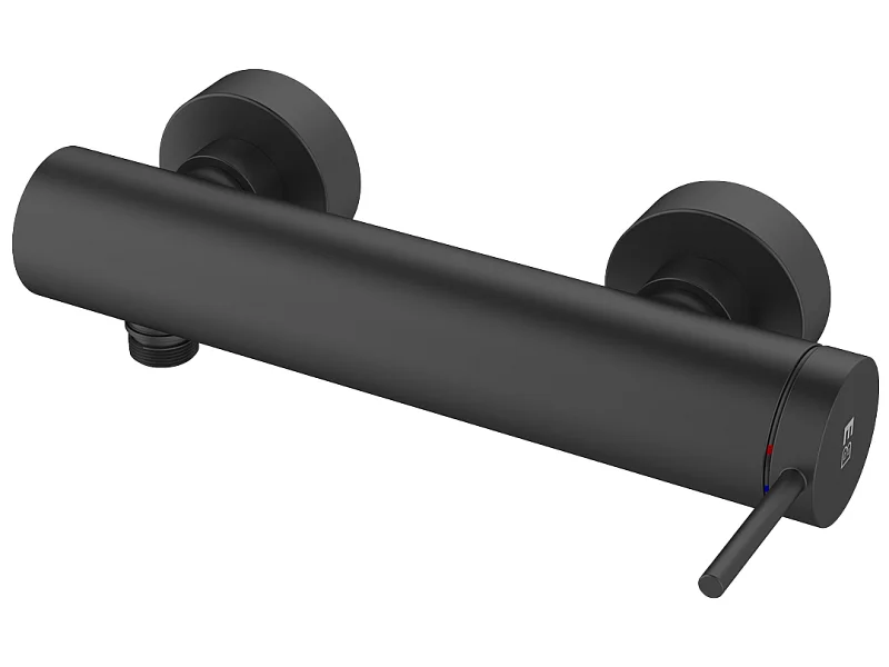 Luisa mezclador de ducha mecánico negro Essebagno