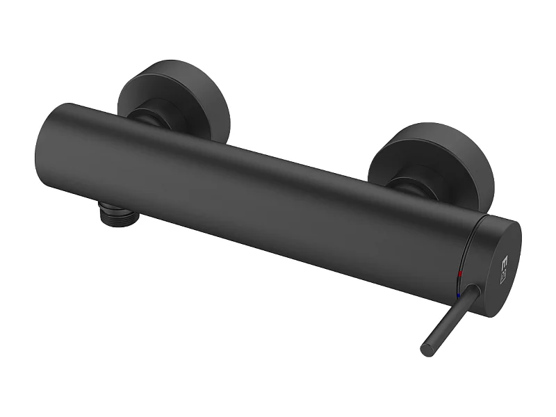 Luisa misturador de duche mecânico preto Essebagno