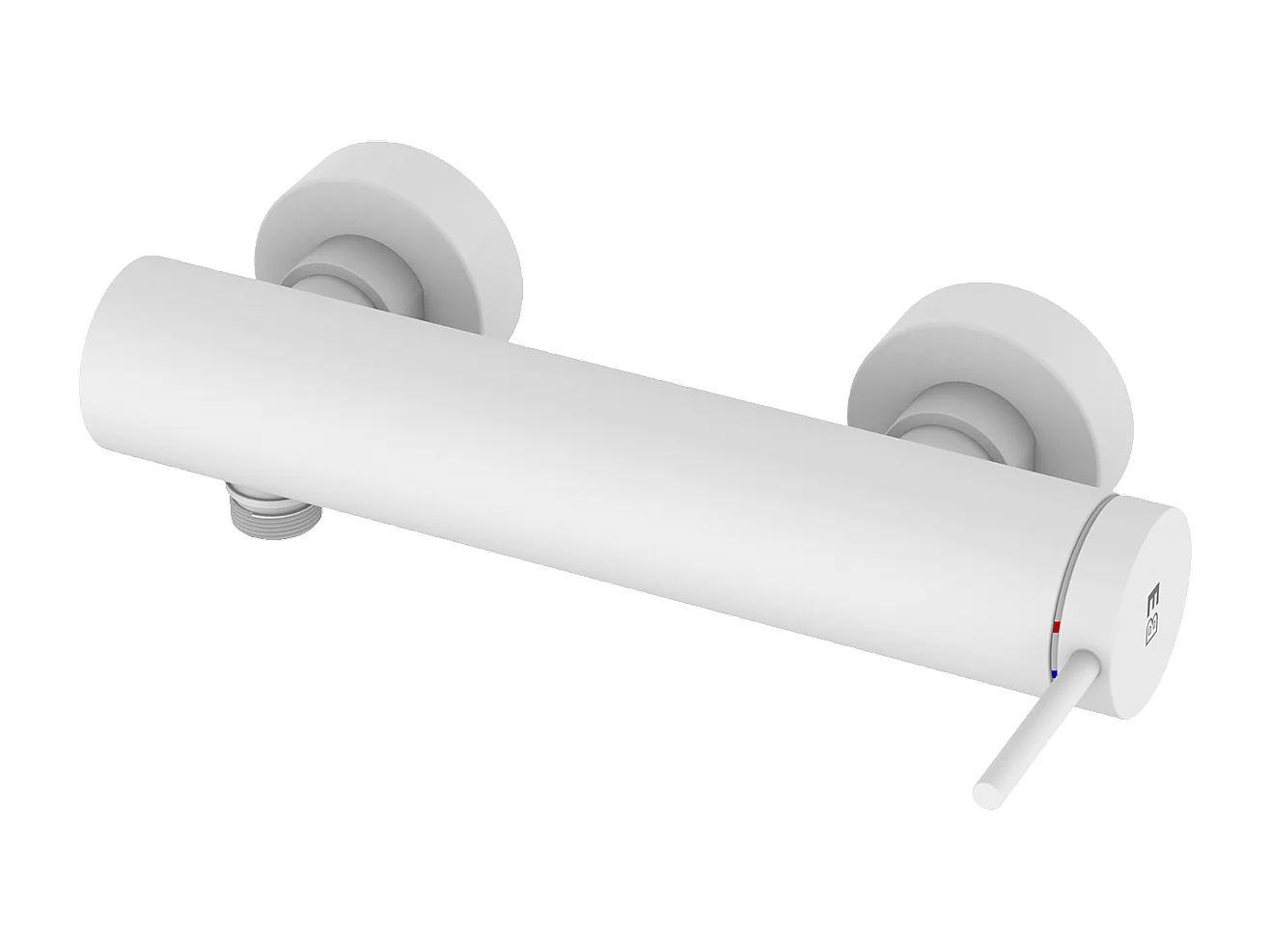 Luisa misturador de duche mecânico branco Essebagno