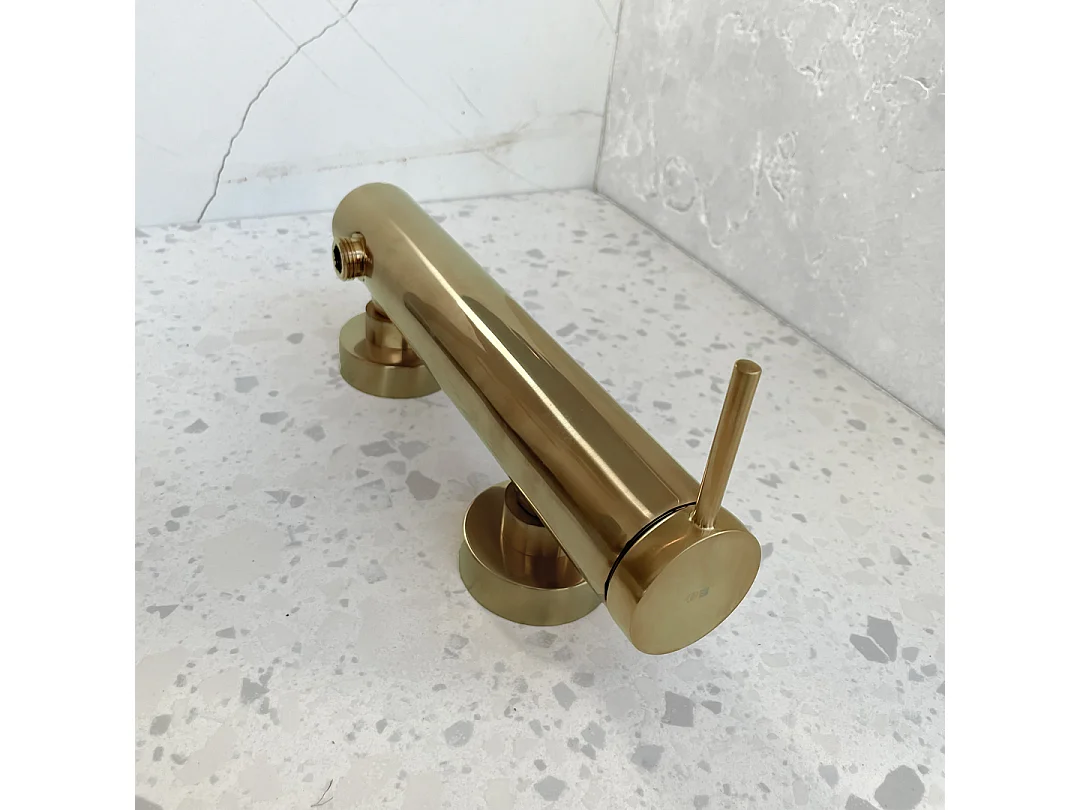 Luisa mechanische Duscharmatur gebürstetem Gold Essebagno