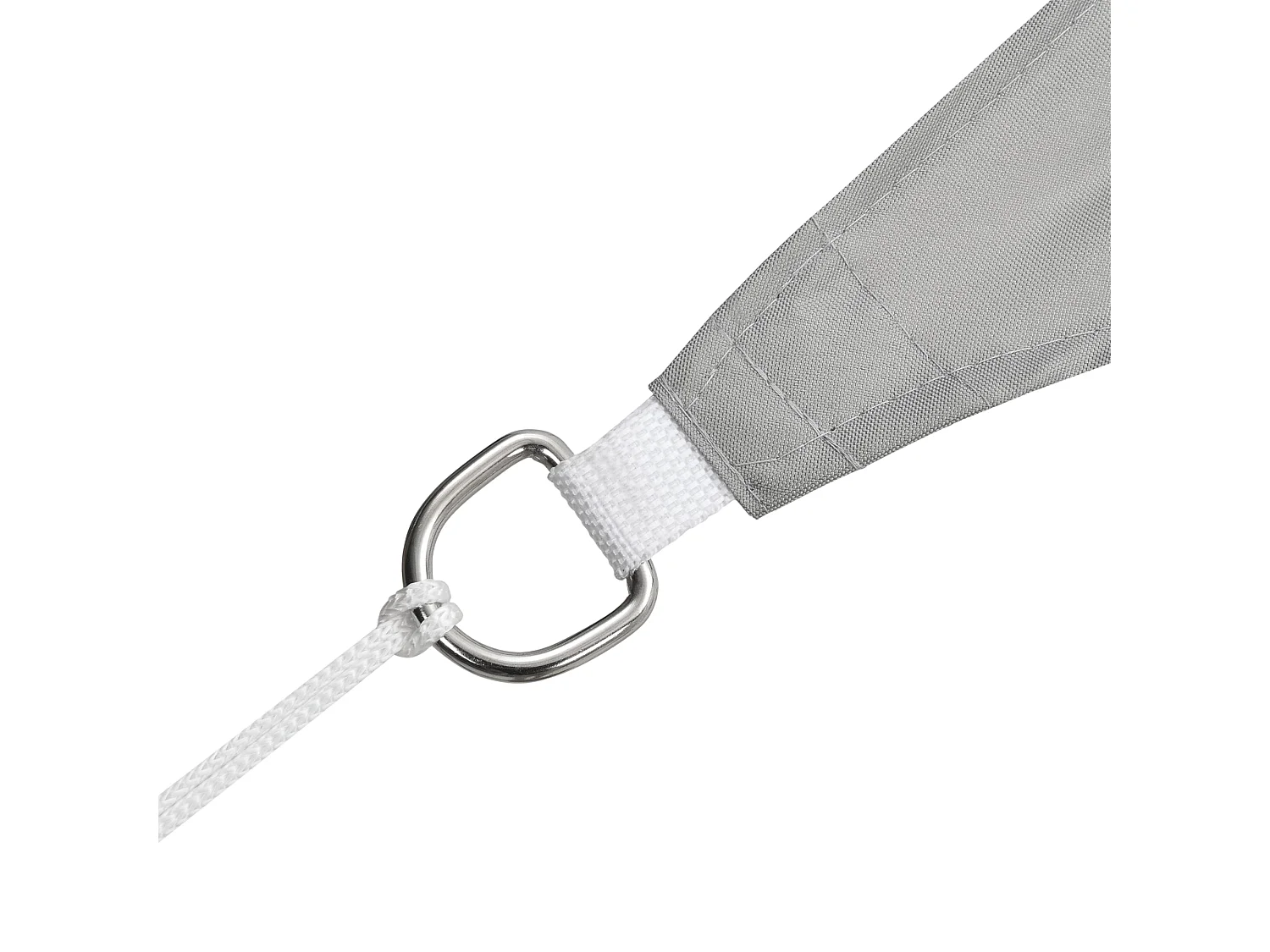 Vela protectora cuadrilateral de poliéster poliuretano 2x3 m gris claro 03_0004596