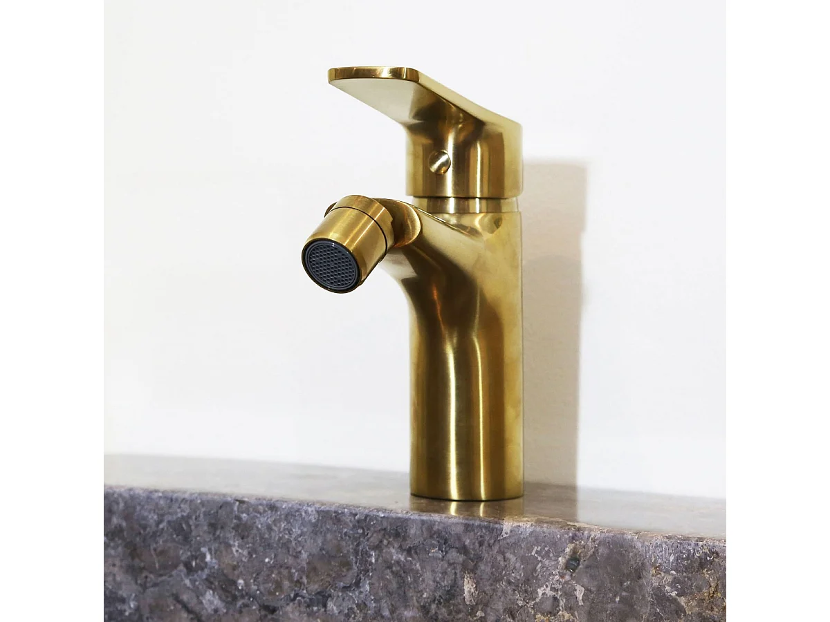Full Bidetmischer gebürstetes Gold Essebagno