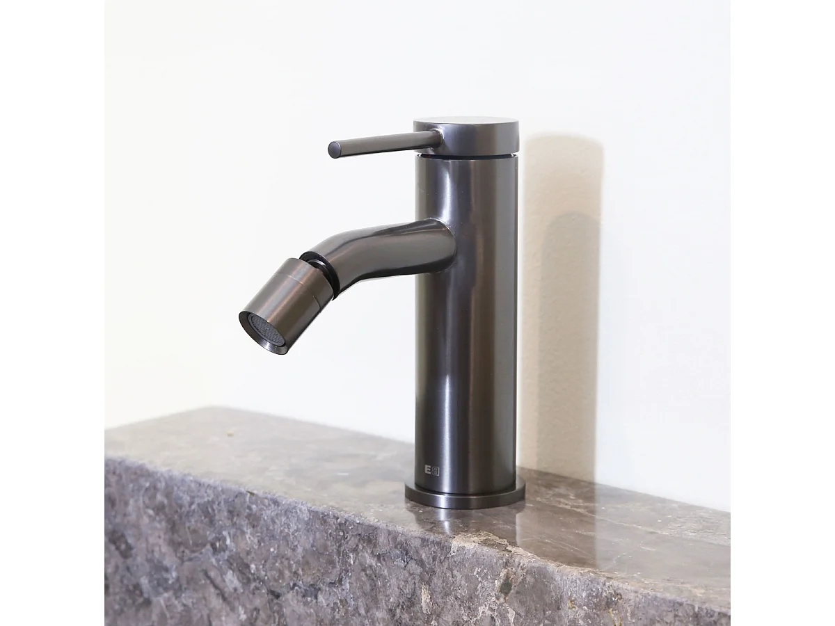 Lollipop Mezclador de bidé gris gunmetal Essebagno
