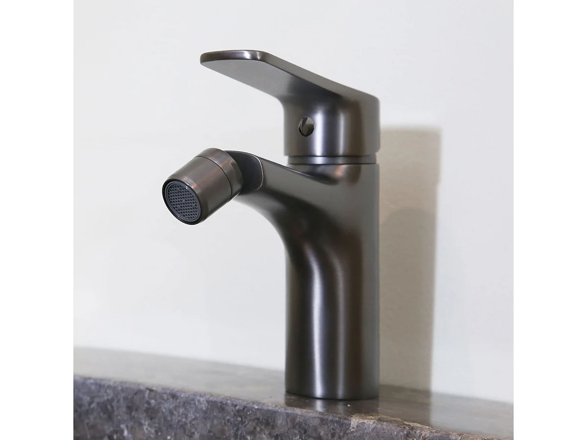 Full Bidetmischer Gun Metal. Essebagno
