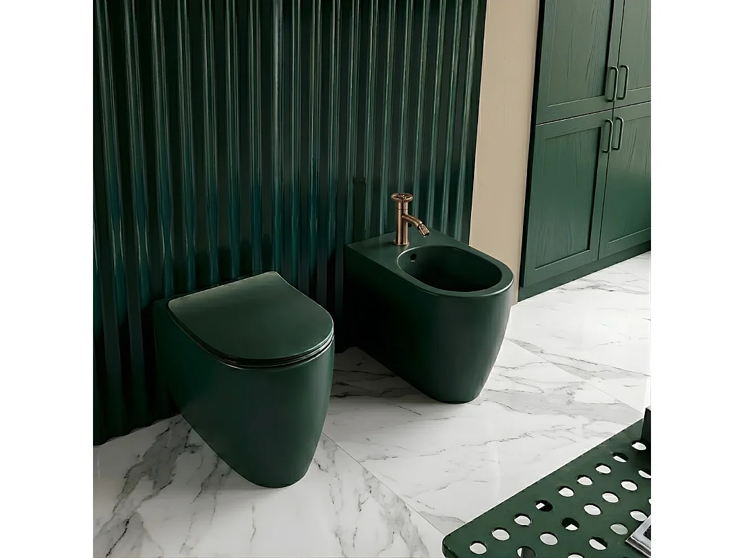 Indus mitigeur bidet cuivre brossé - Essebagno