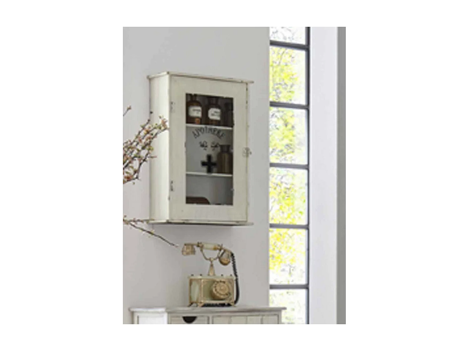 Armoire à Pharmacie Déco "Ronan" 62cm Blanc