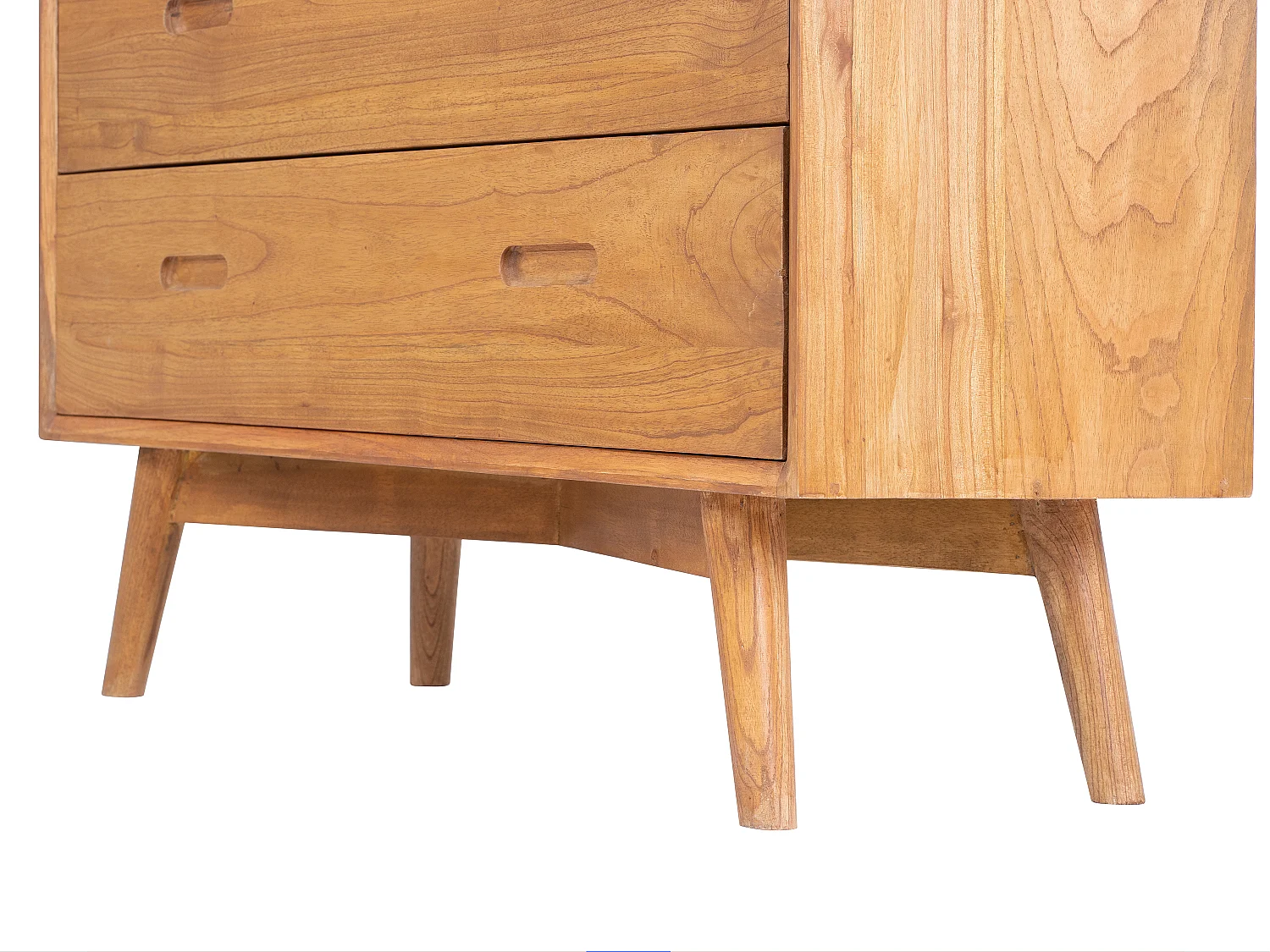 Comò 3 cassetti Legno di Mindi Naturale - PONIDA