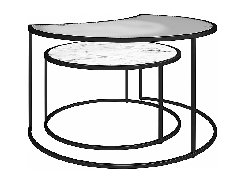 Anidamiento de Fases Lunares C. Tablas. White MarbleGlass