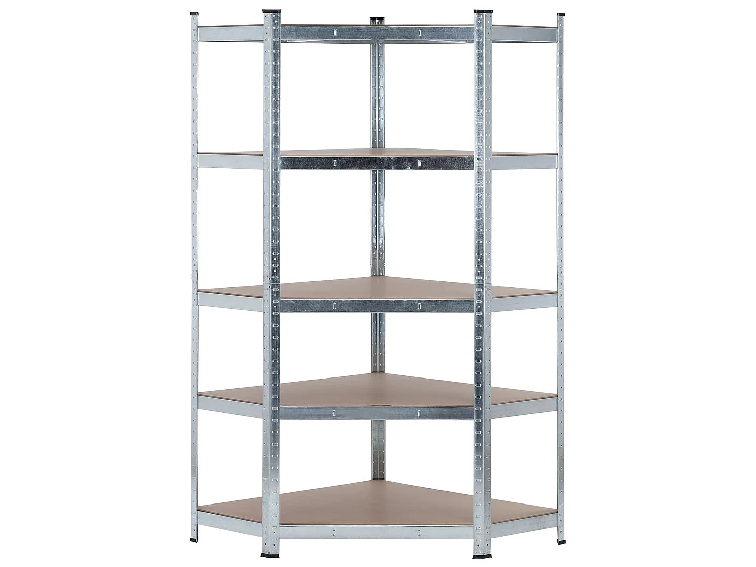 Etagère d'angle modulaire 5 étagères réglables 180x80x40x56cm 875Kg O91