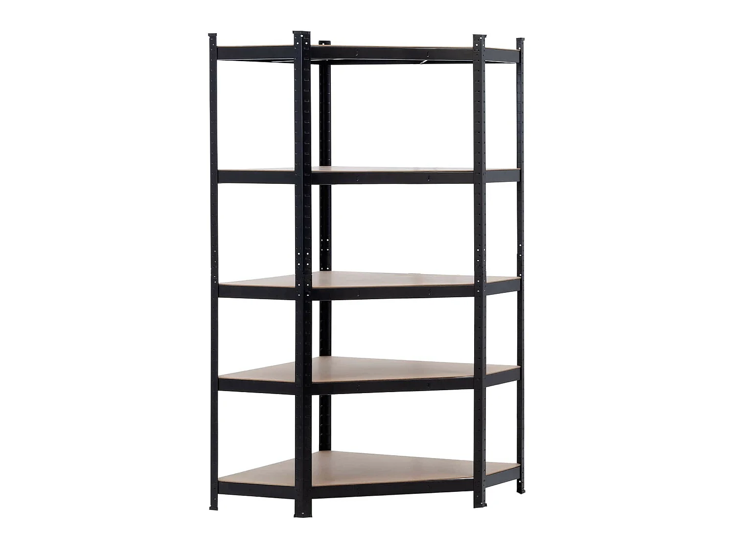 Etagère d'angle modulaire 5 étagères réglables 180x80x40x56cm 875Kg O91