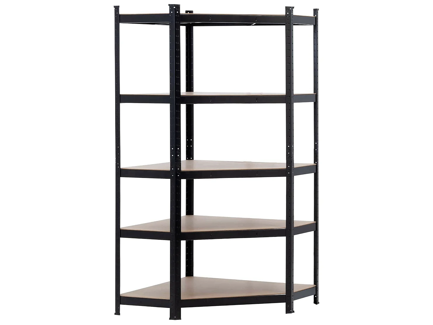 Etagère d'angle modulaire 5 étagères réglables 180x80x40x56cm 875Kg O91