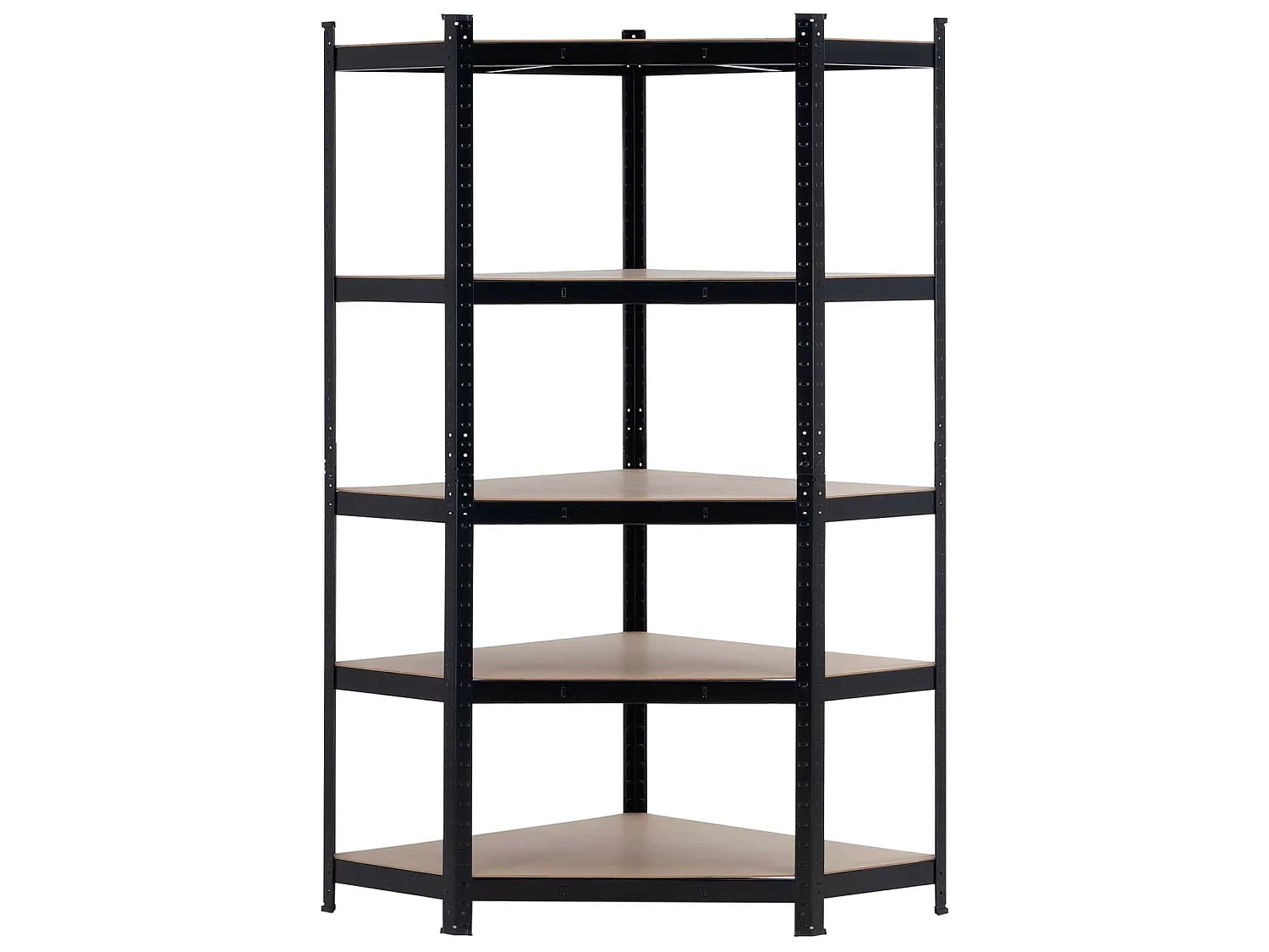 Etagère d'angle modulaire 5 étagères réglables 180x80x40x56cm 875Kg O91