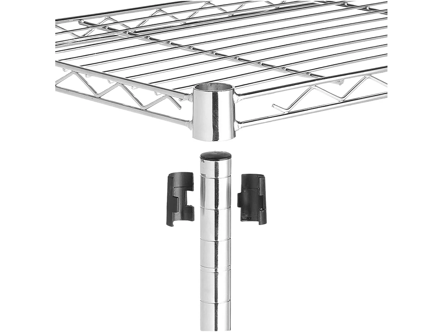Etagère en métal avec 3 étagères réglables 76.2x58.9x34cm 240Kg 7house