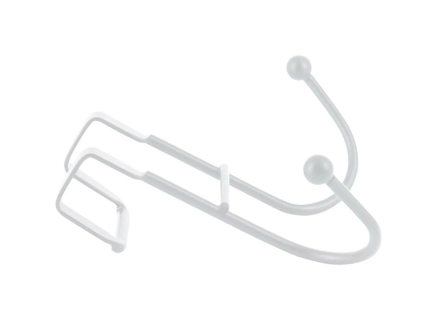 Porta asciugamani con 2 ganci 4,5x9,5x9,5x12cm 7house