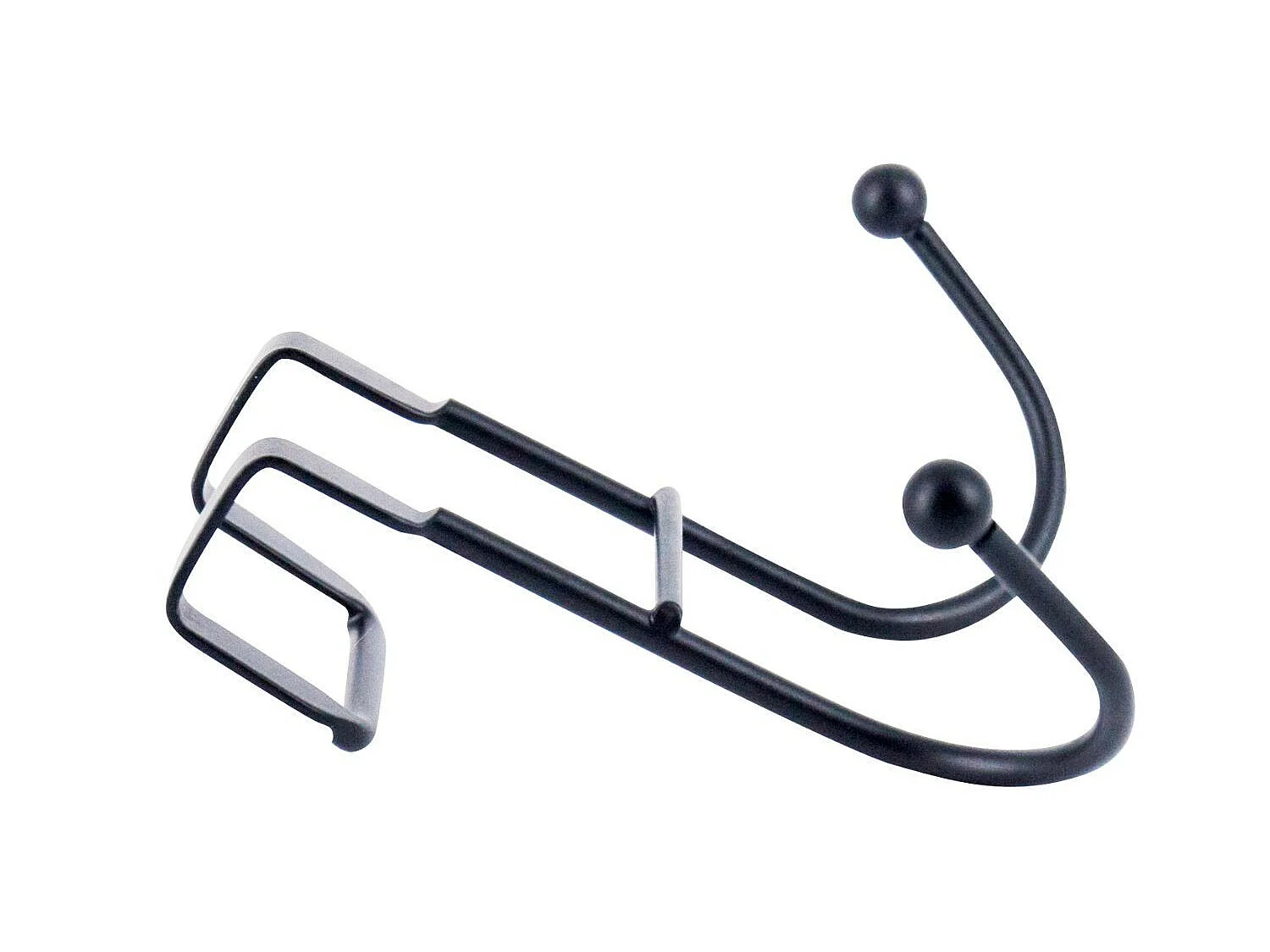 Toallero de Puerta con 2 Ganchos 4.5x9.5x12cm 7house