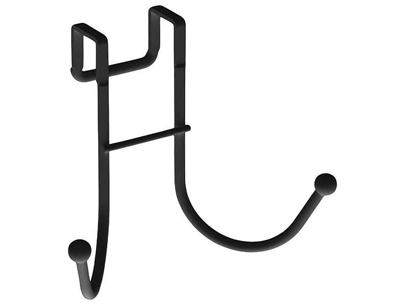 Porte-serviettes avec 2 crochets 4.5x9.5x12cm 7house