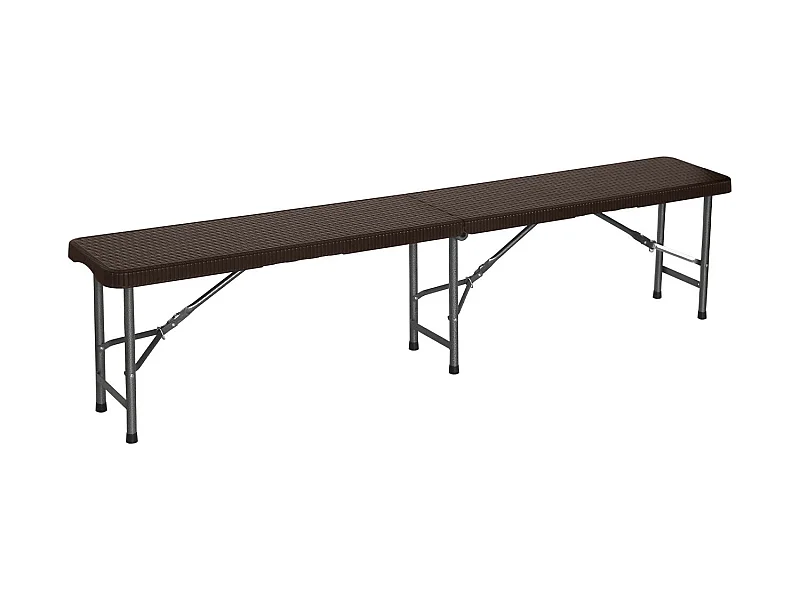 Confezione 2 panche pieghevoli catering 180x30x43cm O91