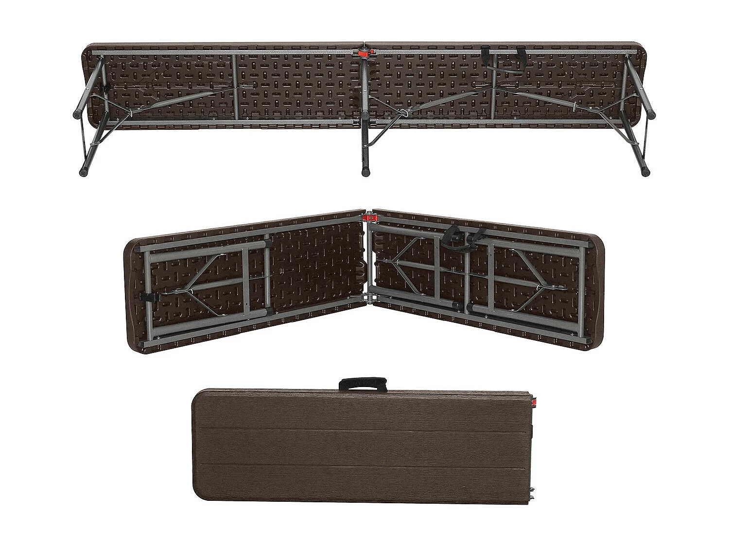 Pack 2 Bancos Plegables Catering 180x30x43cm O91