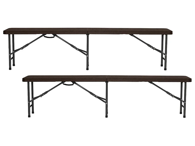 Pack 2 Bancos Plegables Catering 180x30x43cm O91