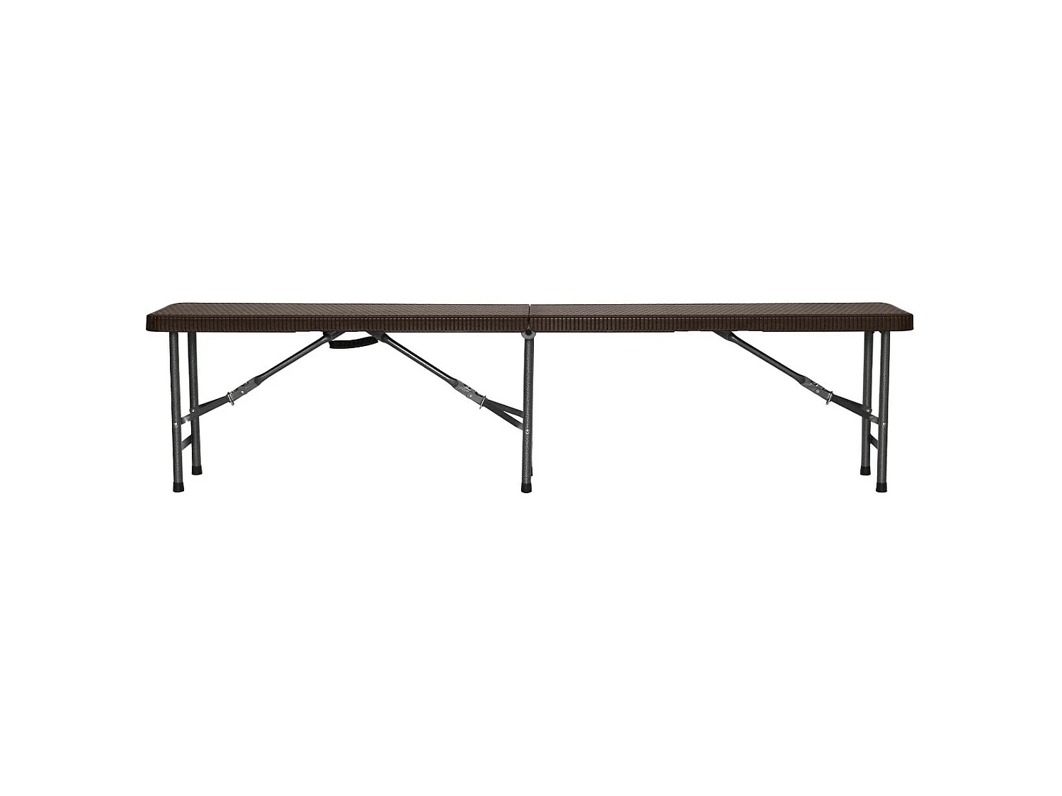 Banc pliant de restauration effet rotin 180x30x43cm 7house