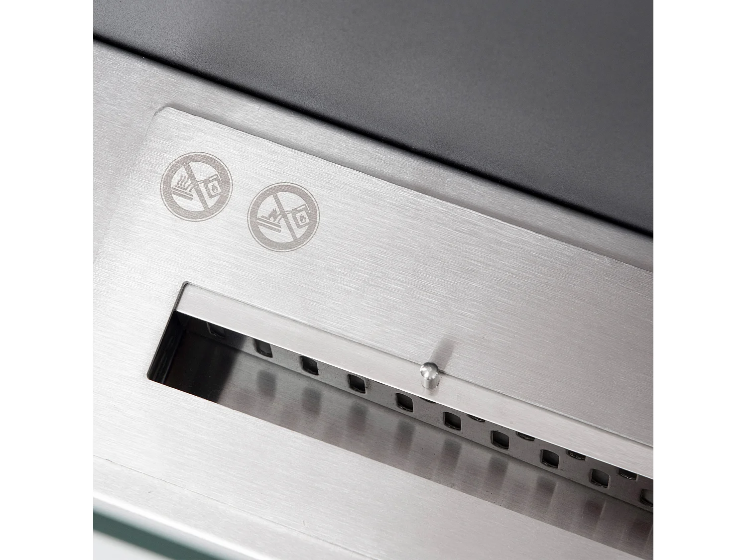 Chimenea de etanol negro 60x22x40 cm HOMCOM