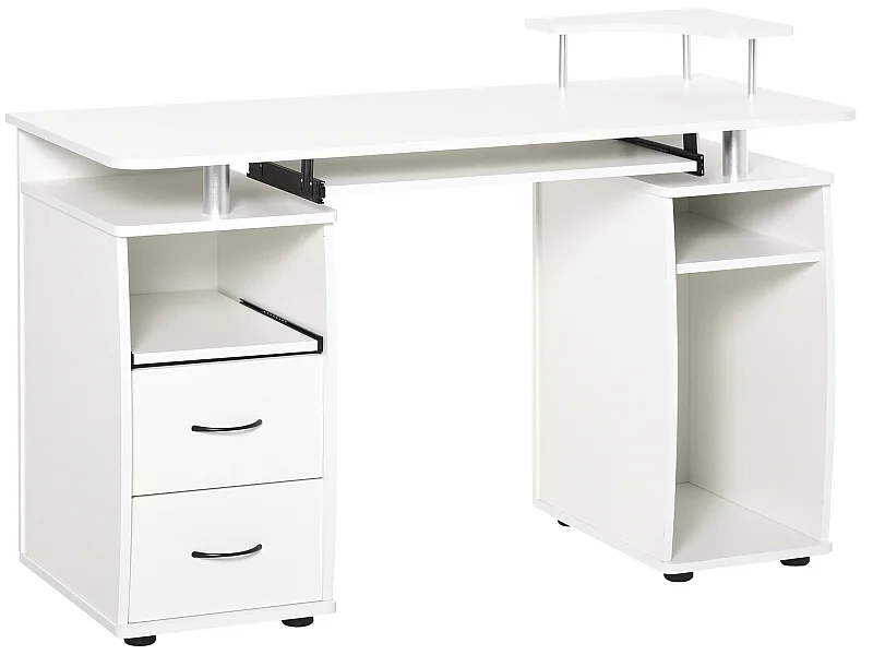 Mesa de ordenador blanco 120x55x85 cm HOMCOM