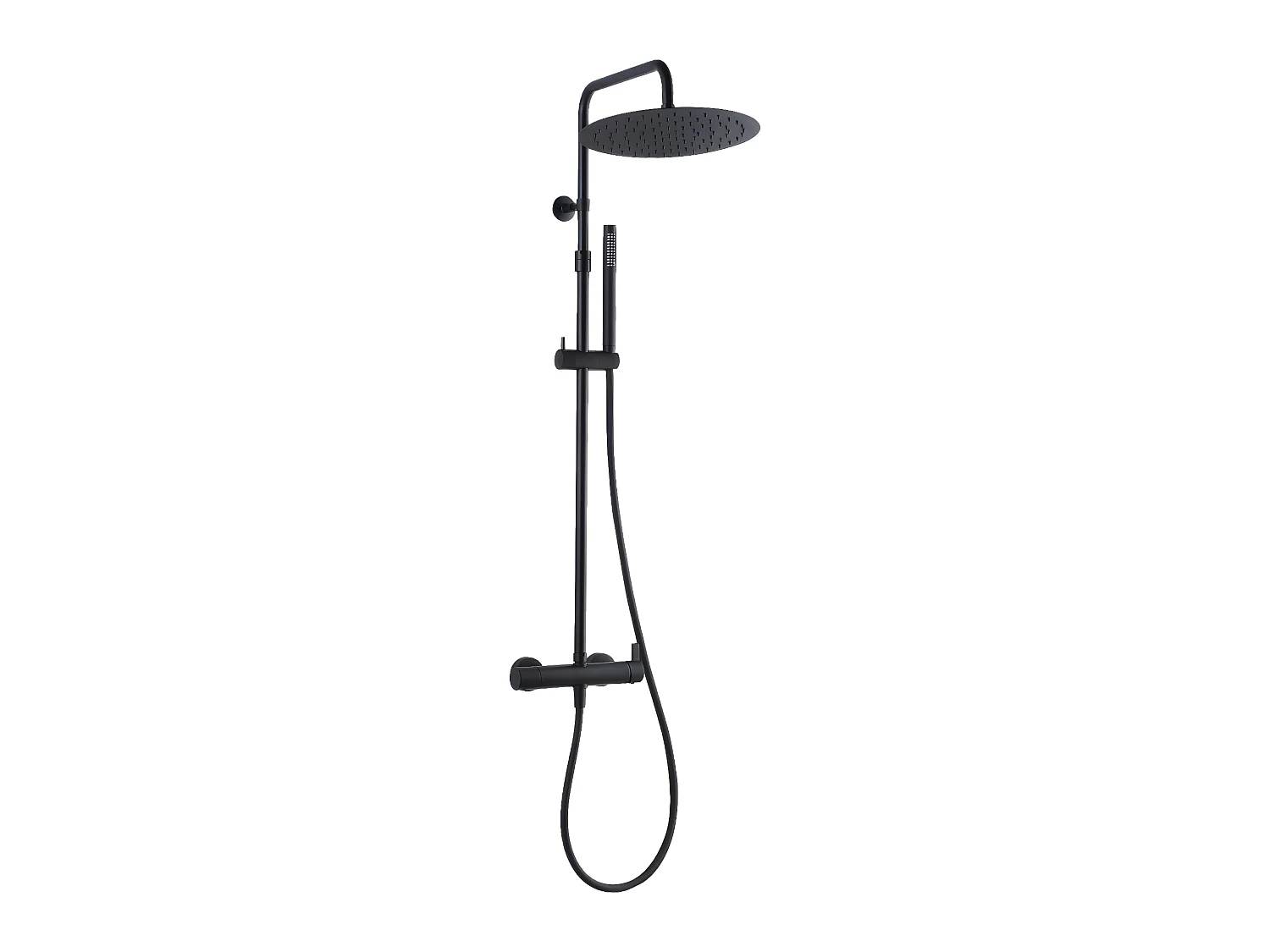 Delice II colonne de douche mécanique noire 300 - Essebagno
