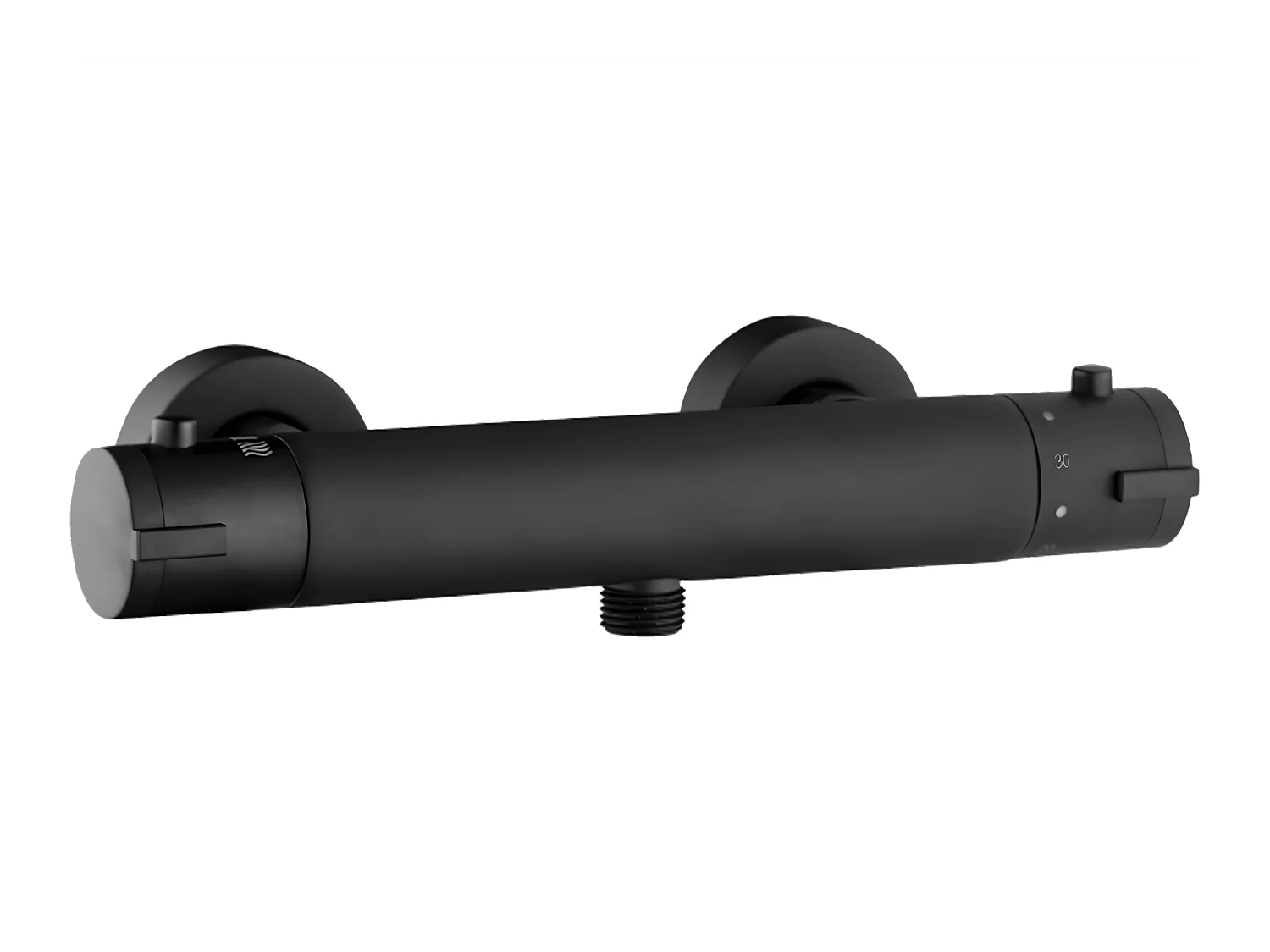 Oneo Torneira de duche termostática duche preto Essebagno