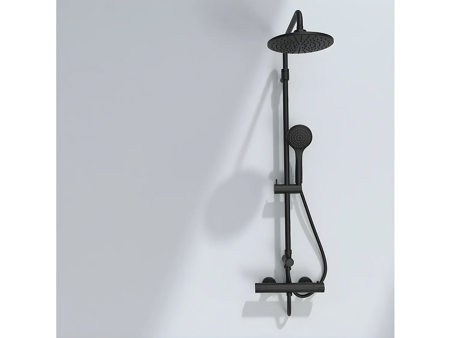 Oneo mitigeur douche thermostatique noir - Essebagno