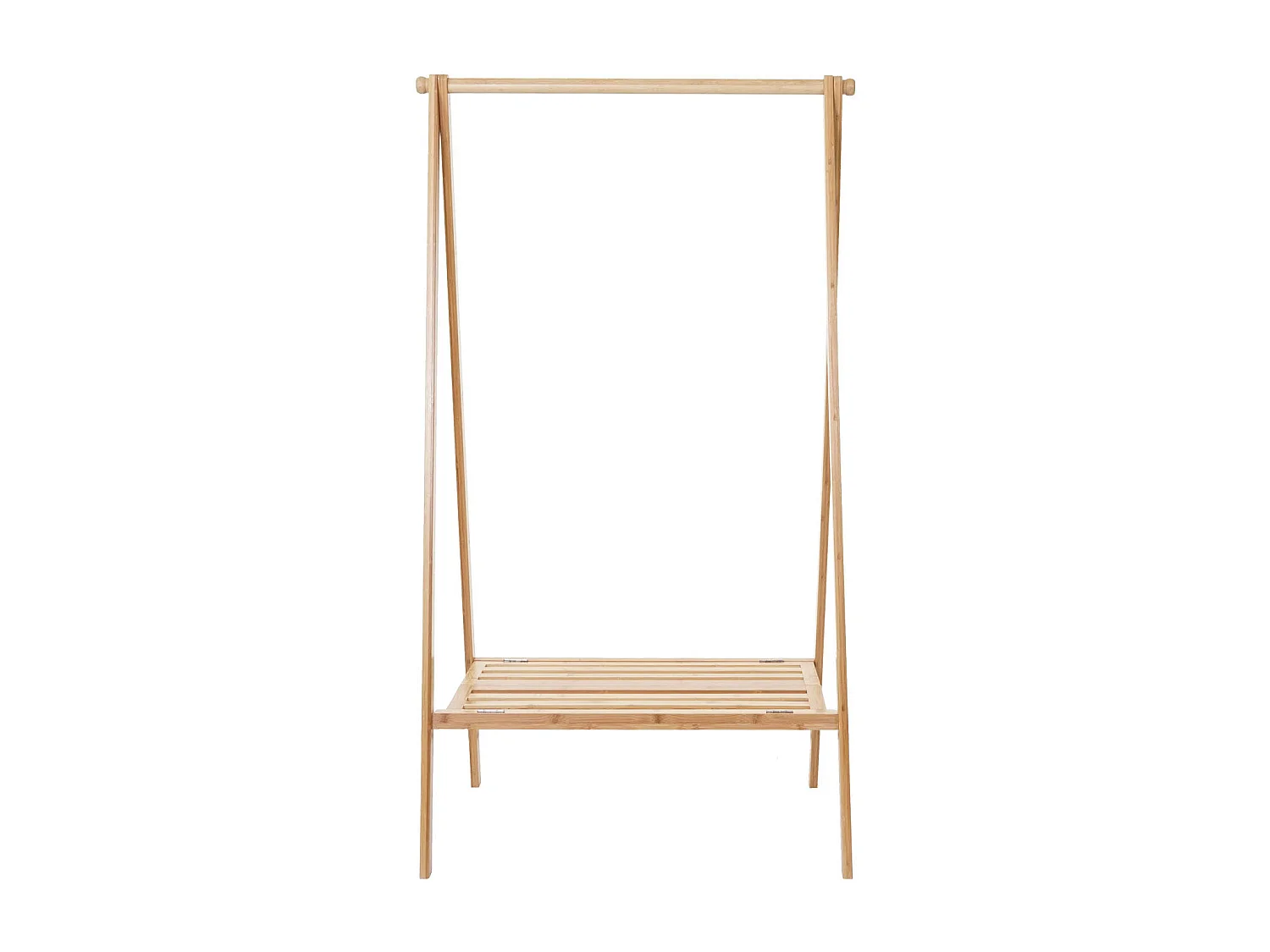 Portant porte-manteau vêtement avec bambou marron 84 x 57 x 149.5 cm 04_0004926