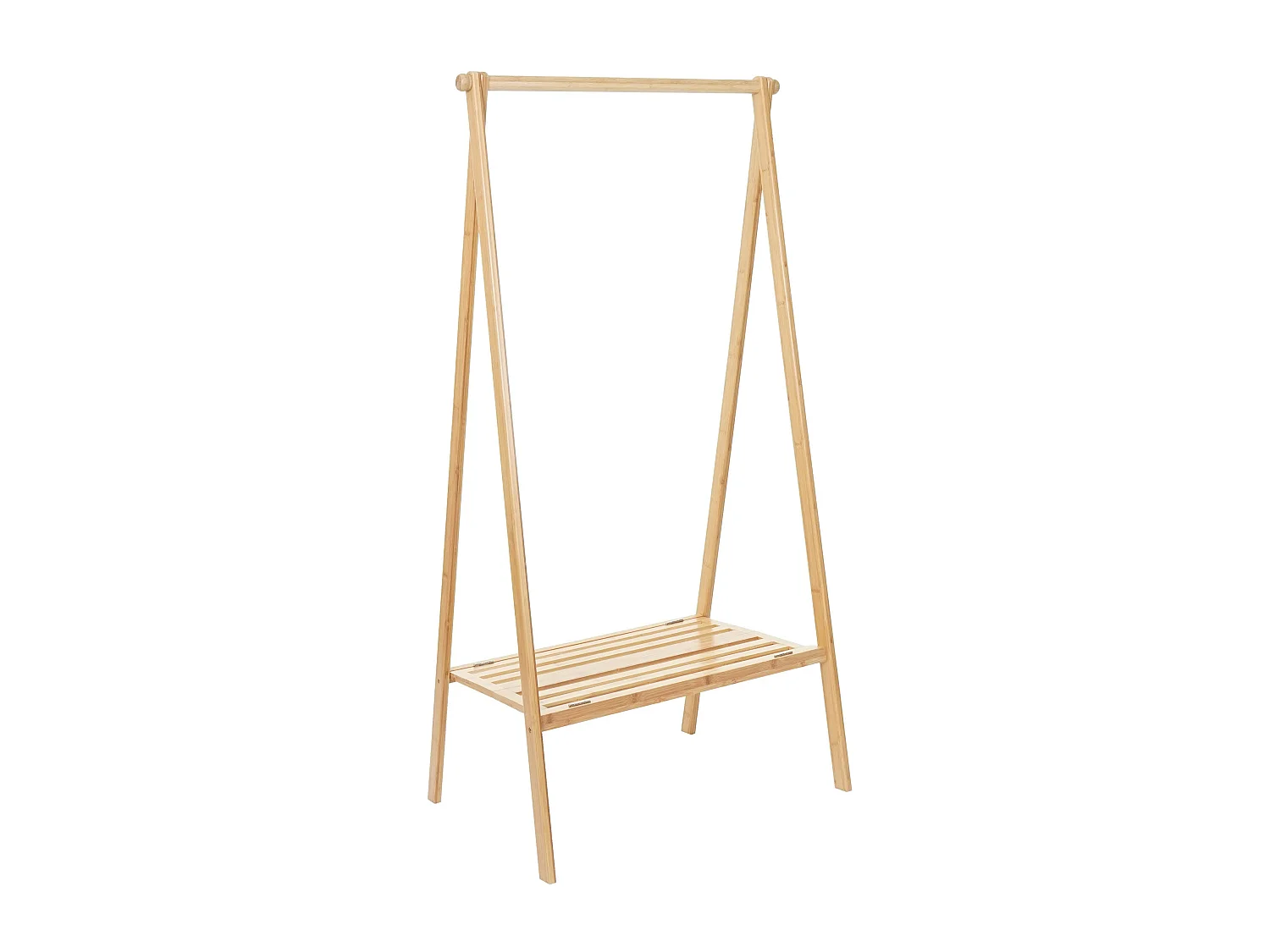 Portant porte-manteau vêtement avec bambou marron 84 x 57 x 149.5 cm 04_0004926