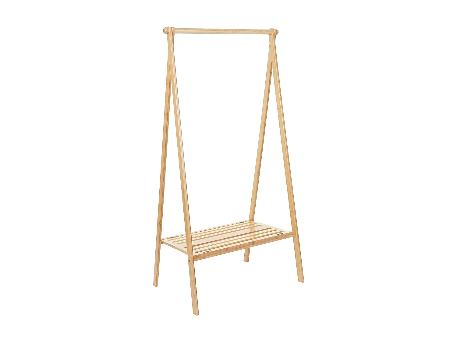 Portant porte-manteau vêtement avec bambou marron 84 x 57 x 149.5 cm 04_0004926