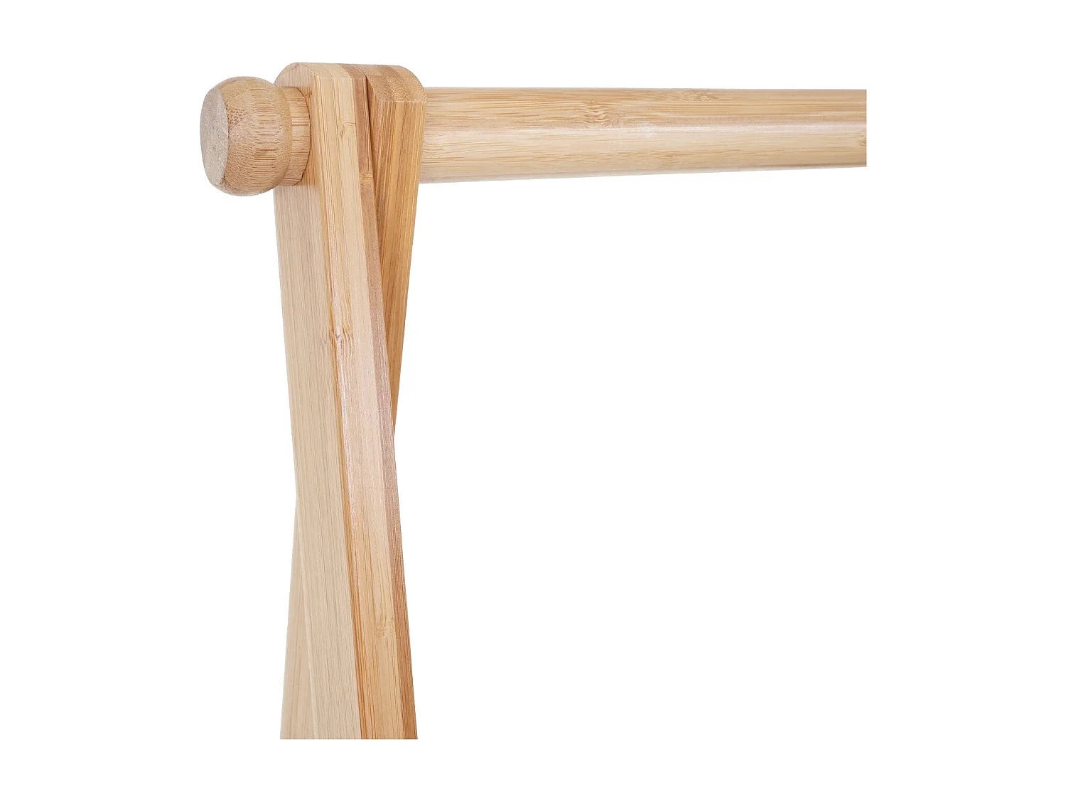 Portant porte-manteau vêtement avec bambou marron 84 x 57 x 149.5 cm 04_0004926