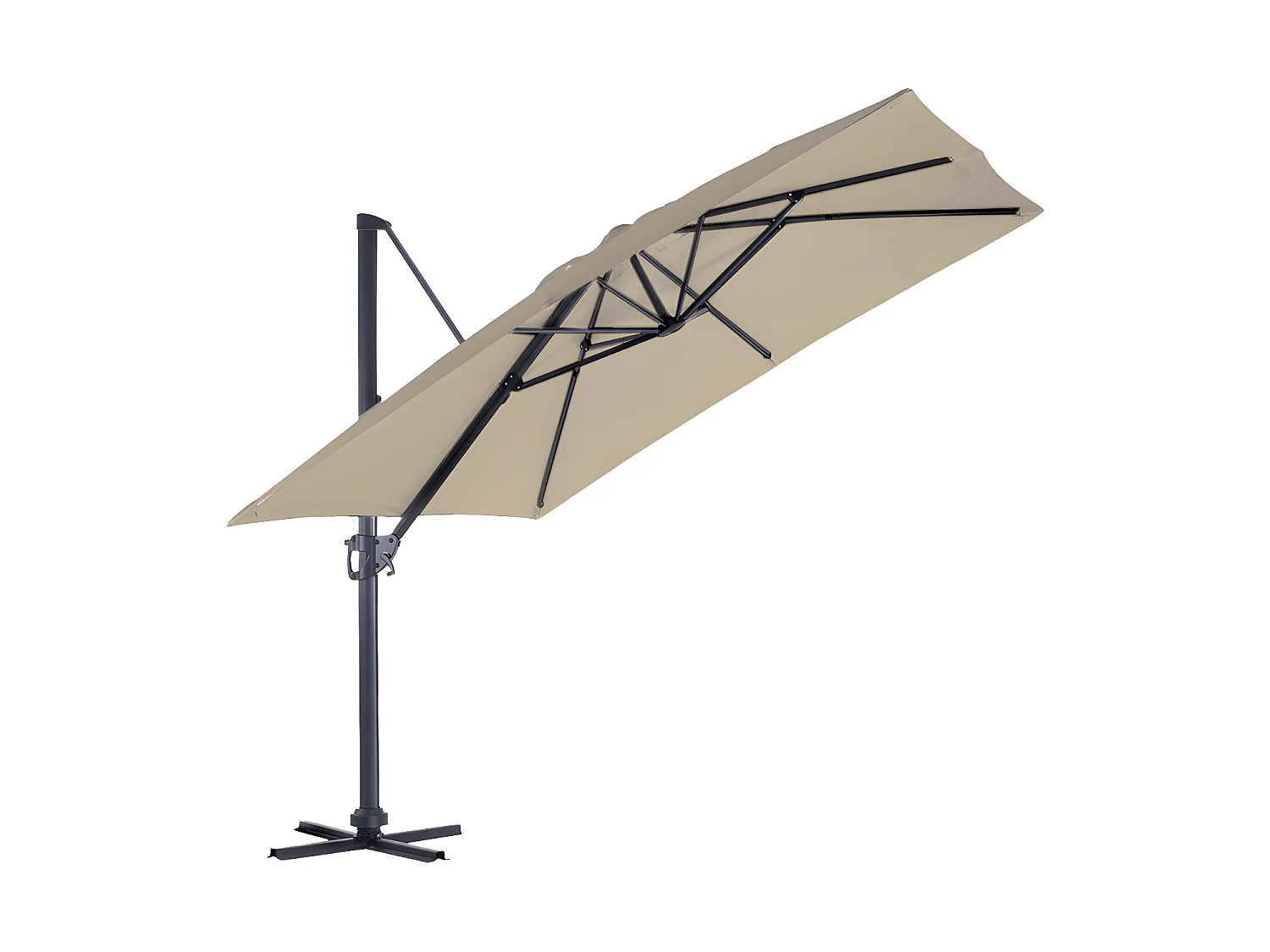 SUNKING - Parasol déporté 3x3m - Lin
