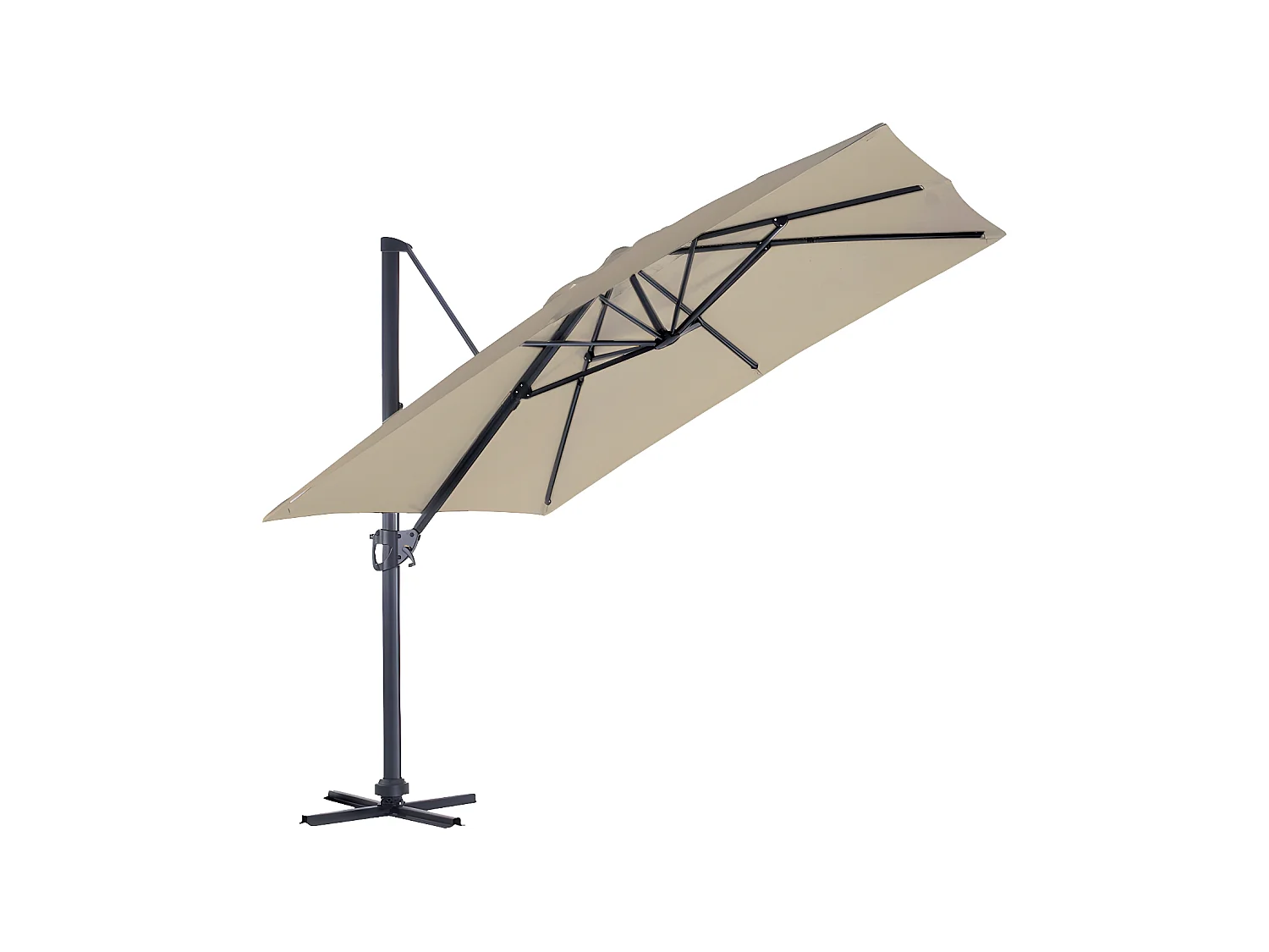 SUNKING - Parasol déporté 3x3m - Lin