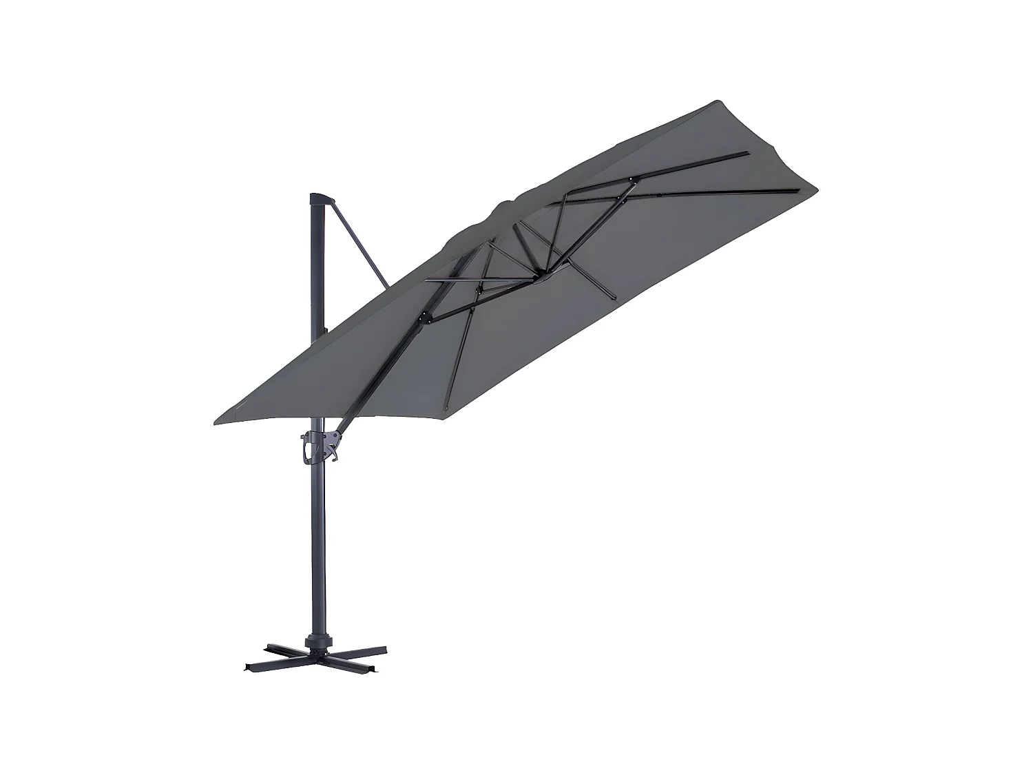 SUNKING - Parasol déporté 3x3m - Gris Anthracite