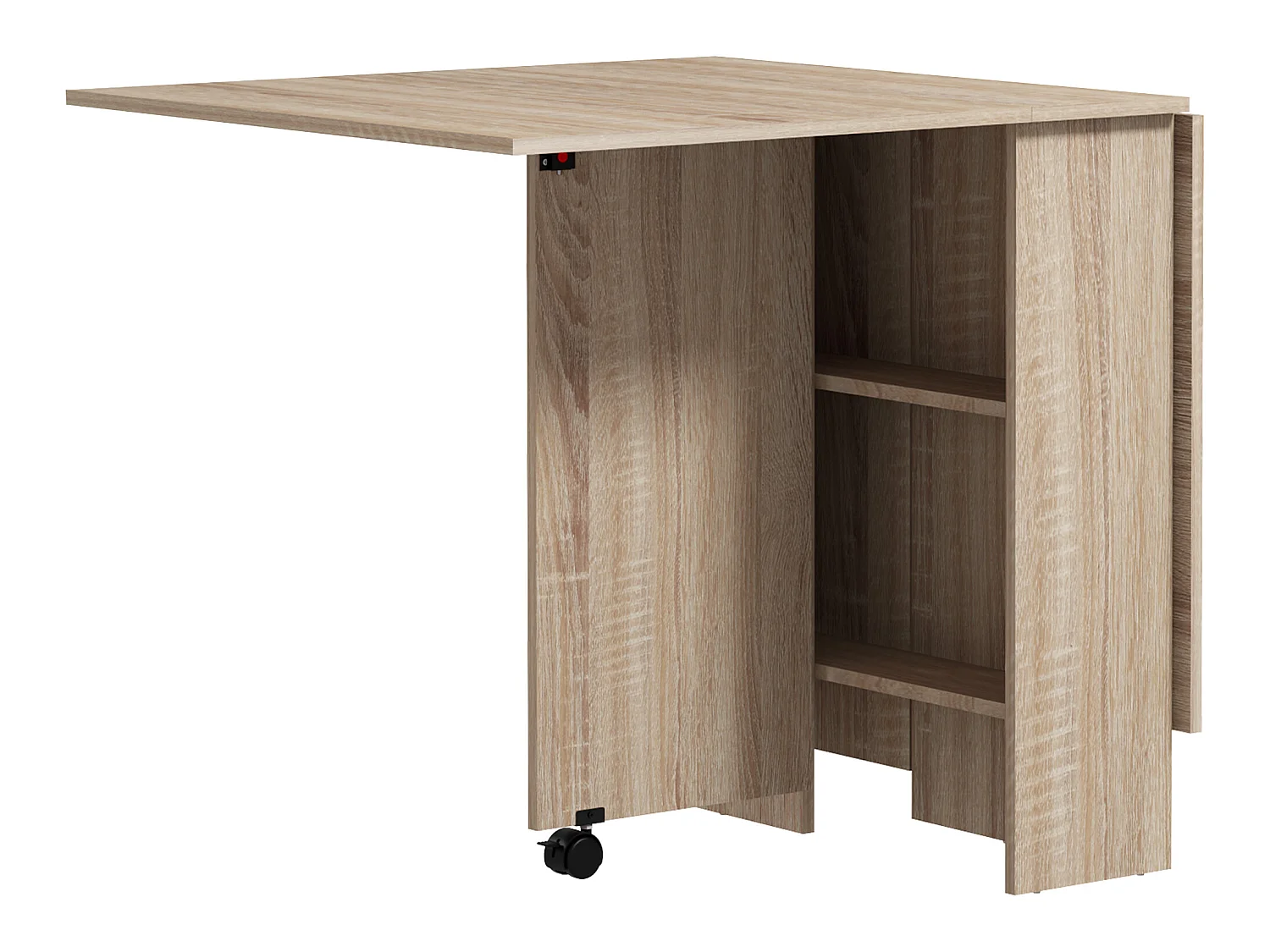 Mesa plegable cocina madera natural 75x140x74 cm HOMCOM