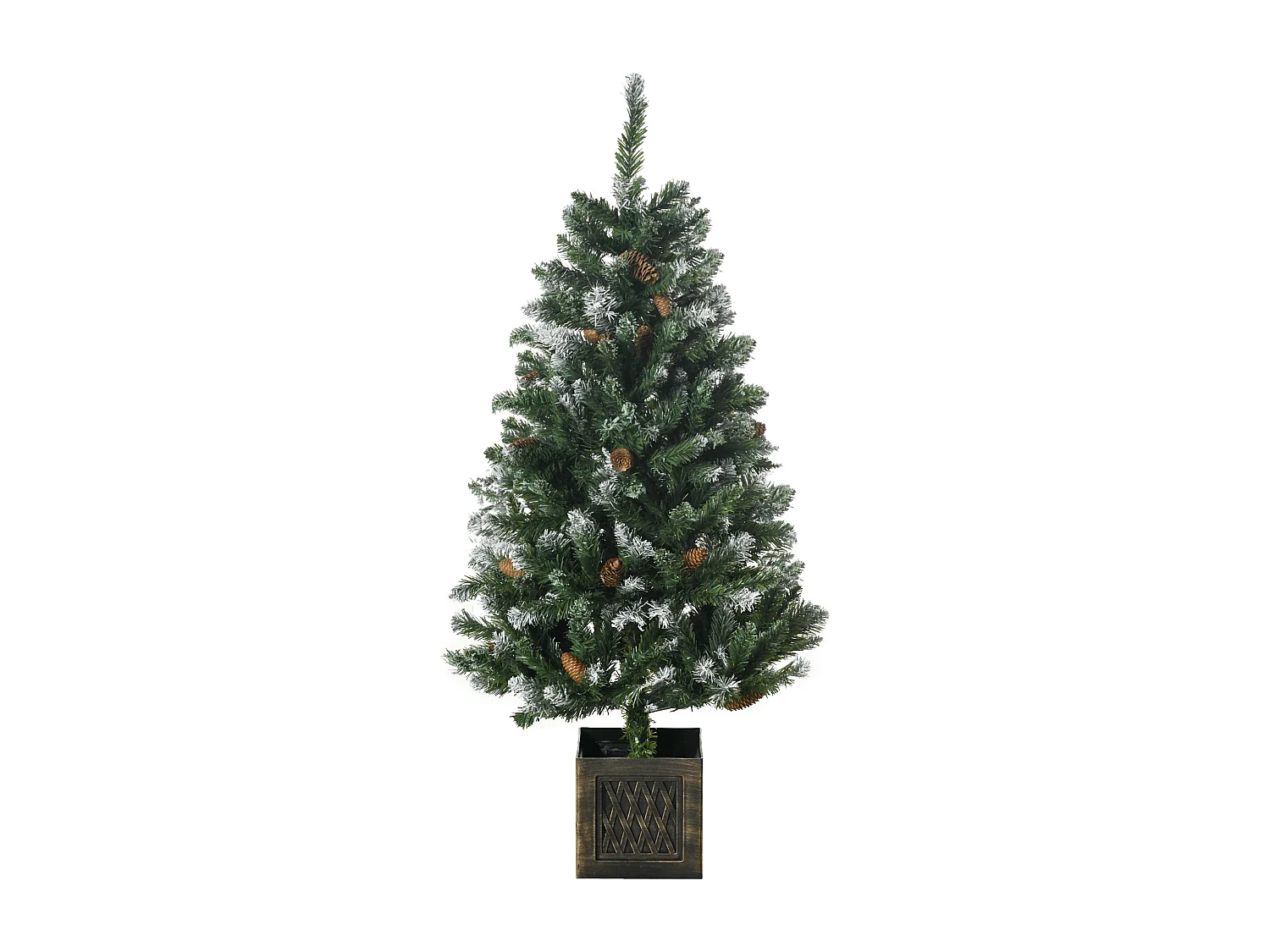 Árbol de navidad verde 70x70x120 cm HOMCOM