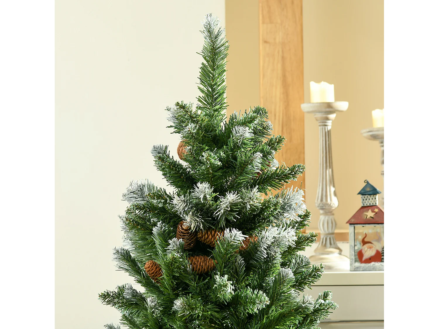 Árbol de navidad verde 70x70x120 cm HOMCOM