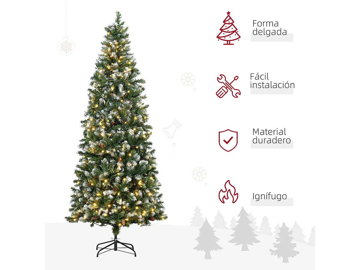 Árbol de navidad verde 100x100x230 cm HOMCOM