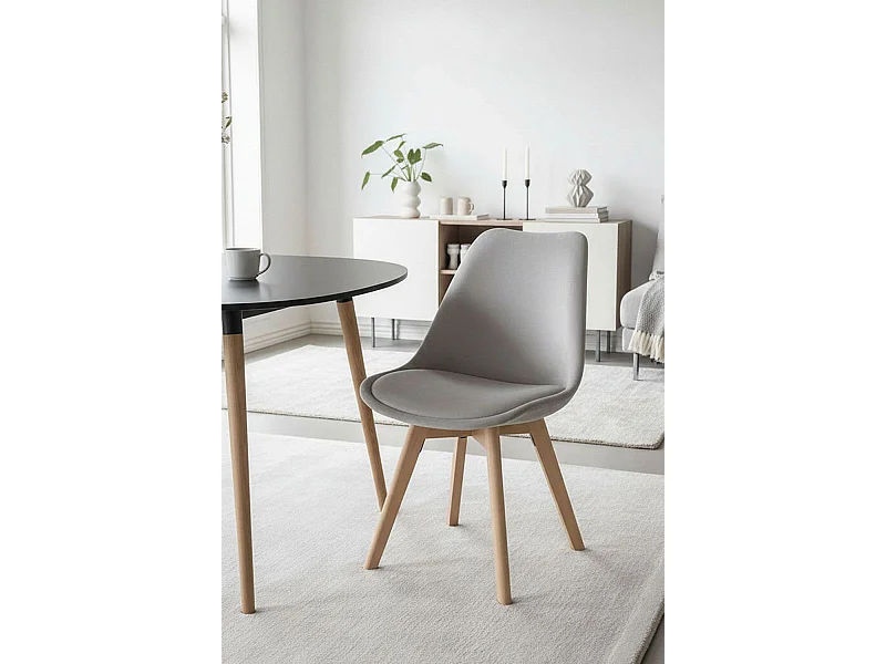 Sillas Comedor - Silla Synk Terciopelo - Gris claro