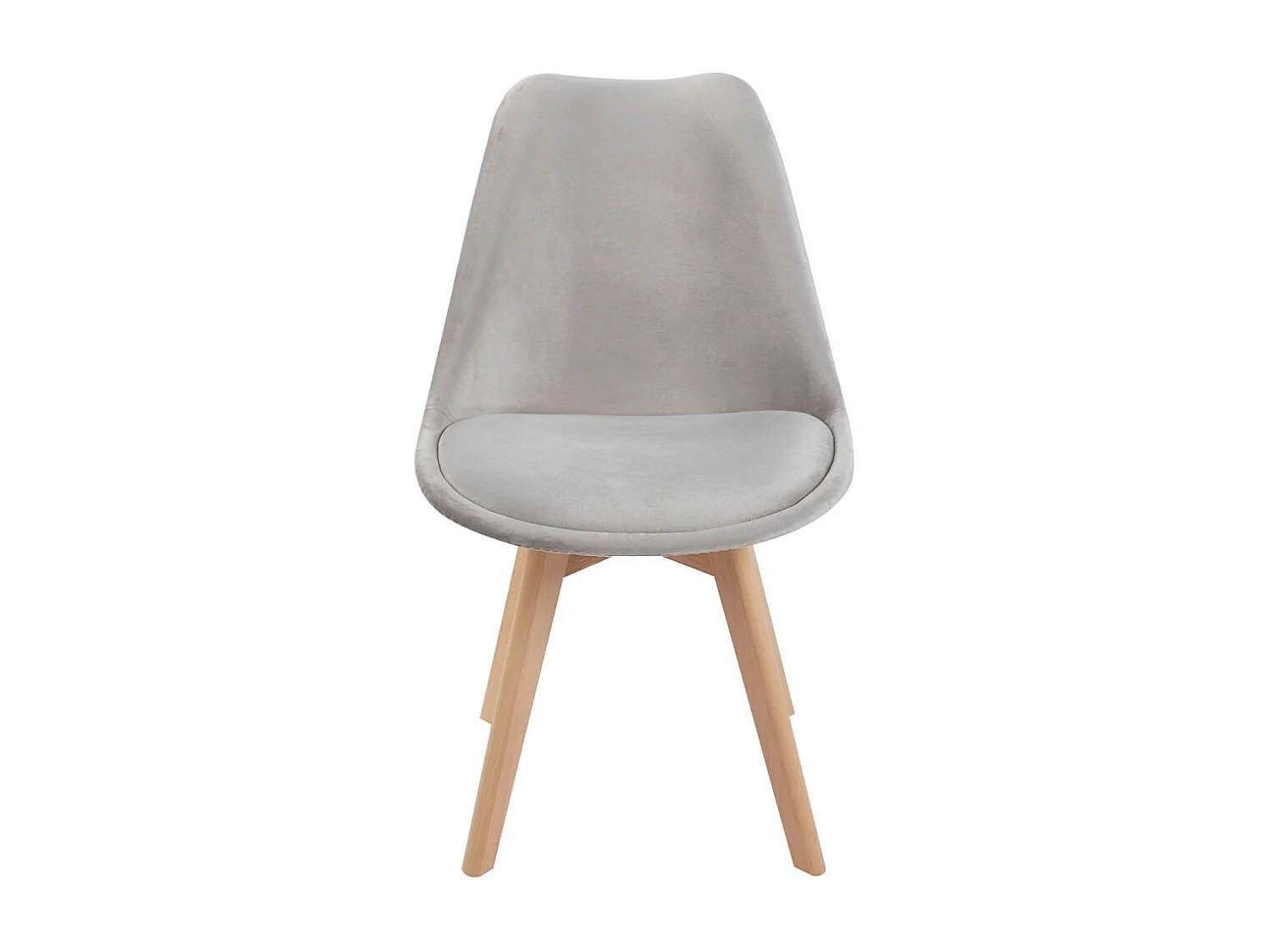 Sillas Comedor - Silla Synk Terciopelo - Gris claro